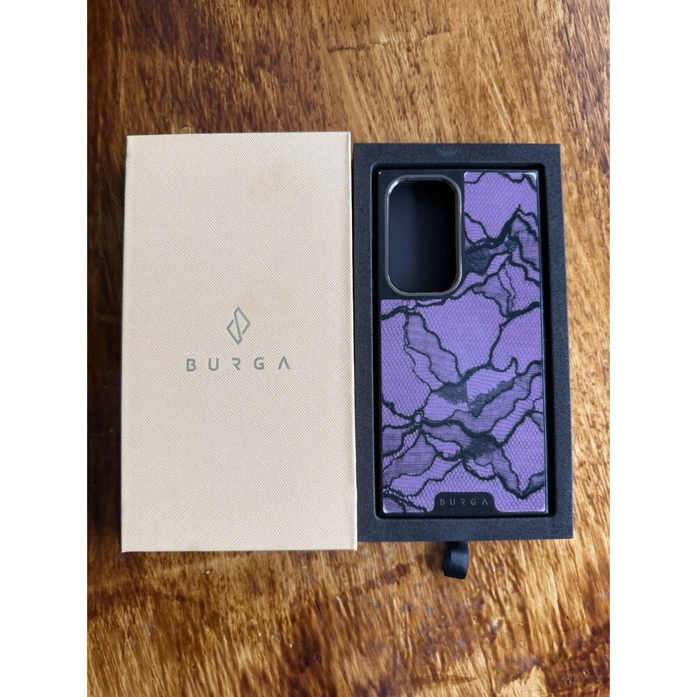BURGA Elite Samsung Galaxy s23 Ultra Phone Case “That Girl” Purple Lace